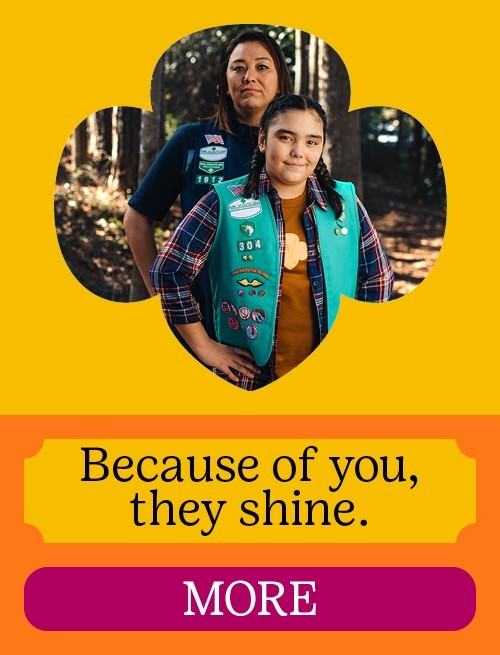 Because of you, they shine. More