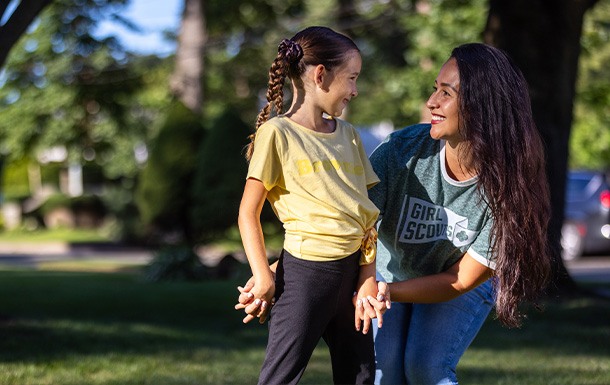 Volunteer with Local Girl Scouts