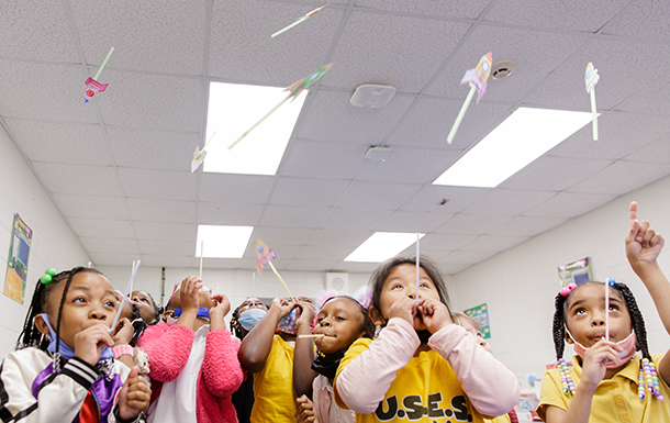 Girl Scouts In School 